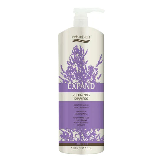Natural Look Expand Volumizing Shampoo 375ML/1L (Choose Your Size)