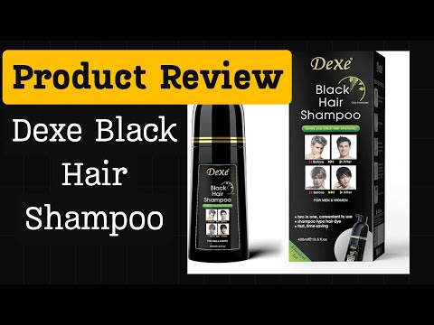 Dexe Black Hair Shampoo – 400ml | 5-Minute Hair Dye with No Color Residue