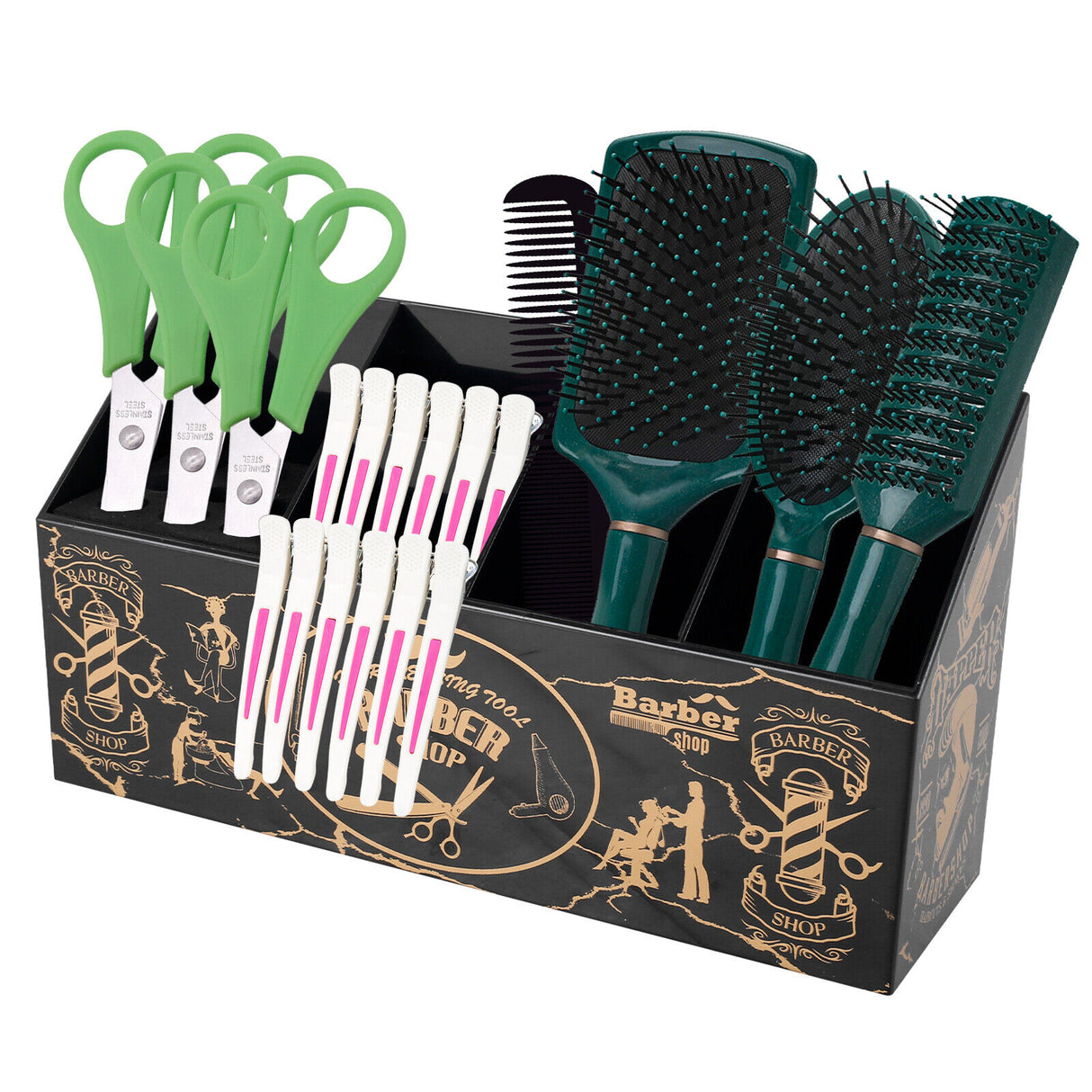5 Compartments Hair Cutting Scissors Holder Tools
