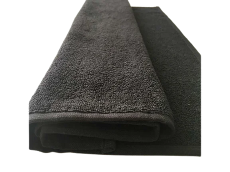 Dincer Professional Microfiber Towels Black 10pcs - 100% Cotton