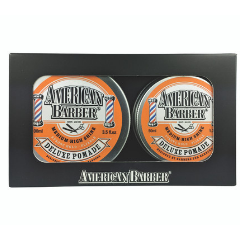American Barber 50ml-100ml Hair Styling Wax Orange Man Paste Duo