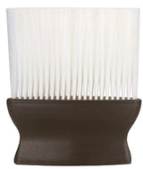 Neck Brush - Wide Black Handle with White Bristles