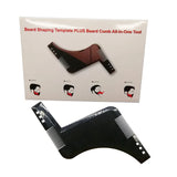 Beard Styling Brush Shaping Template Comb Tool Symmetry Trimming Shaper Stencil