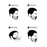 Beard Styling Brush Shaping Template Comb Tool Symmetry Trimming Shaper Stencil