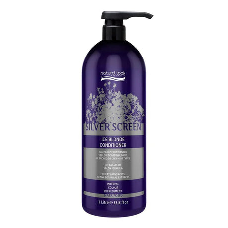 Natural Look Silver Screen Ice Blonde Shampoo & Conditioner 1 L for Blonde Hair