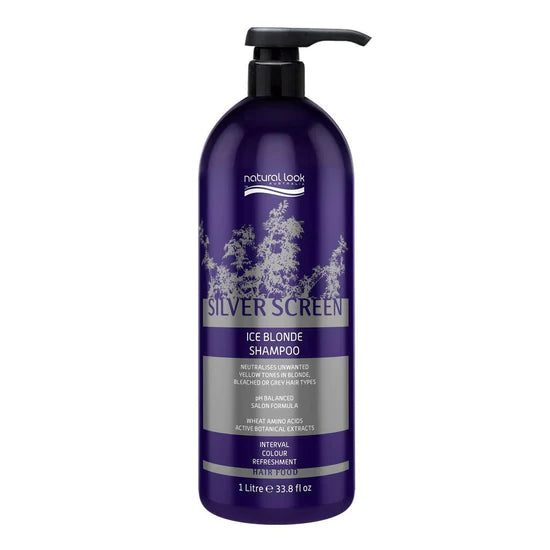 Natural Look Silver Screen Ice Blonde Shampoo & Conditioner 1 L for Blonde Hair