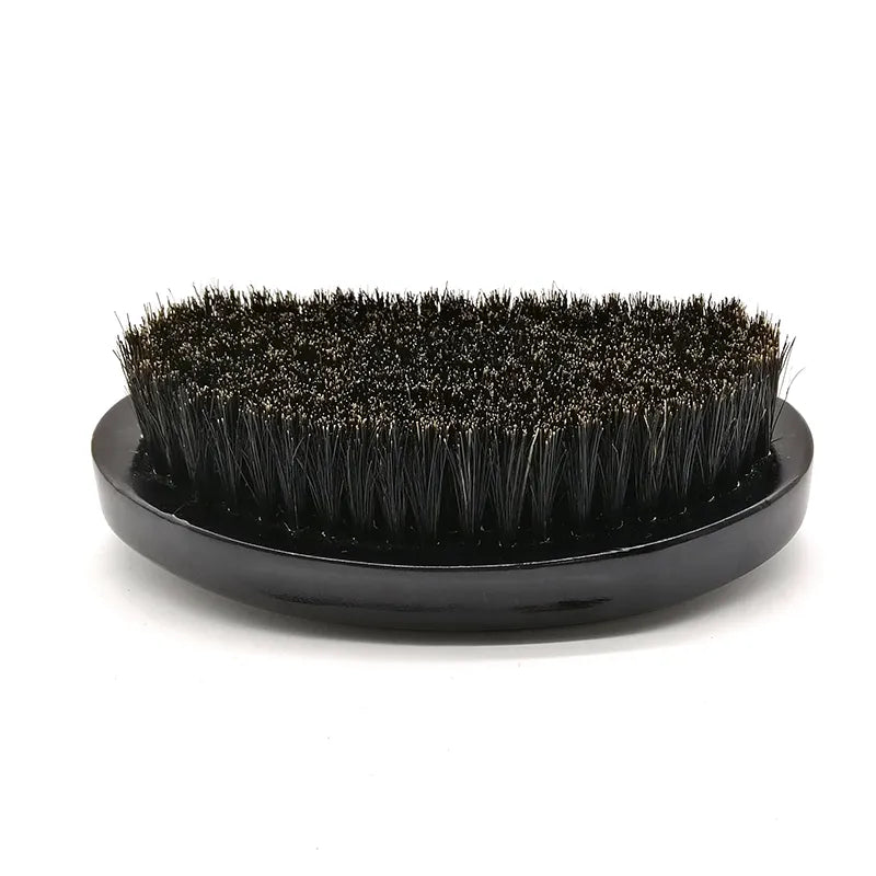 Oval Shaped Beard Styling Brush Black