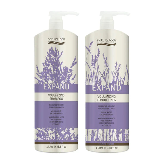 Natural Look Expand Volumizing Shampoo & Conditioner 1000ml