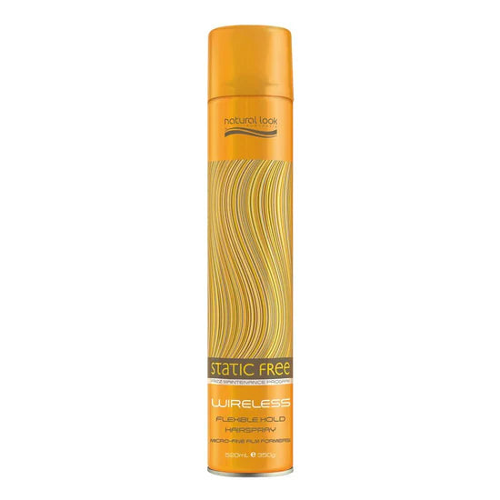 Natural Look Static Free Wireless Flexible Hold Hair Styling Spray 400 G