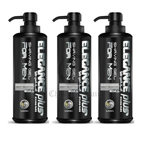 3x Elegance Shaving Gel 500ml - Moon